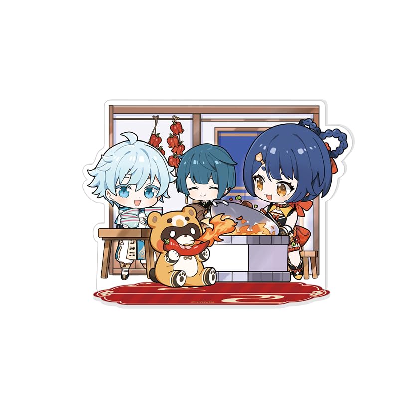 Genshin Impact The Exquisite Night Chimes Series Chibi Character Stand - New Year's Eve