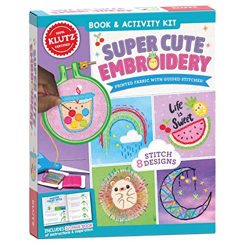KLUTZ Super Cute Embroidery Craft Kit