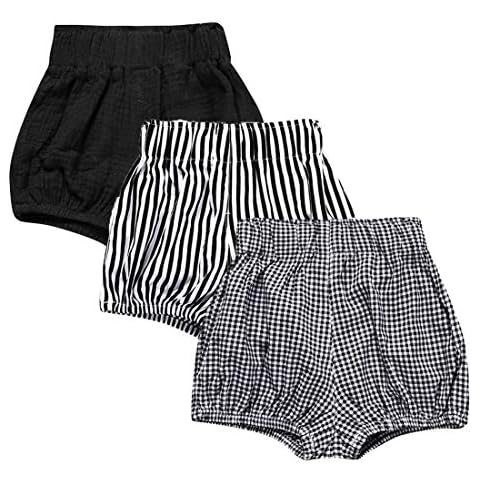 Baby Girls Ruffle Bloomer Shorts Toddler Cute Cotton Linen Panty Diaper Covers - - 18-24 Months Cover
