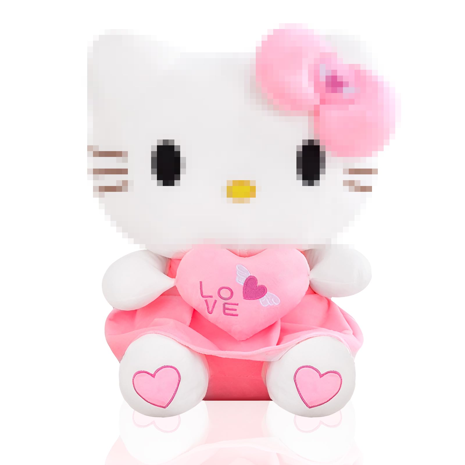 Hello Kitty Peluche, 30cm Juguete De Peluche Hello Kitty, Hello Kitty Muñeco de Peluche, Hello Kitty Juguete de Peluche para Niños, Adecuado para Regalos de Cumpleaños, Niños y Ccolecciones