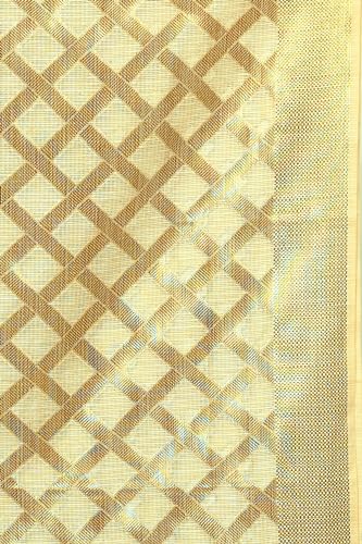 Cotton Banarasi Dupatta for Women, Shawl Scarf Wrap Chunni (Beige-3)3