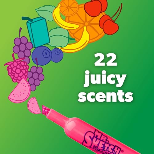 Image of Mr. Sketch Scented Washable Markers, Chisel Tip Marker, Assorted Colors, 36 Count - Fun for Kids, Coloring, Spark Creativity, Arts & Crafts