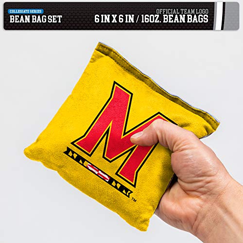 Image of NCAA College Dual Sided Bean Bags by Wild Sports, 8 Count, Premium Toss Bags for Cornhole Set - Great for Tailgates, Outdoors, Backyard
