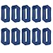 MagiDeal 10 STK Ersatzteile Loop Schlaufe Silikon Armband Halter Schnalle 16mm - Farbe Auswählen - Blau
