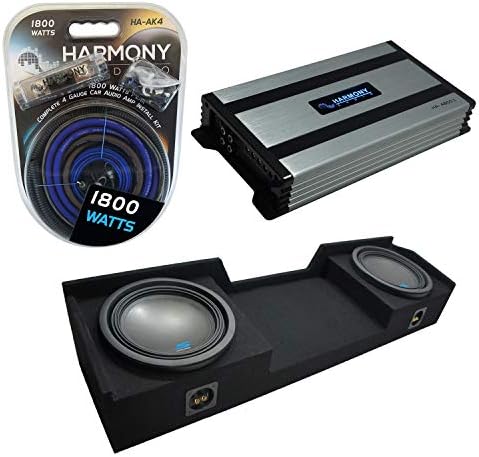 Harmony Audio Dual 10" Subwoofer Box & Sub Kit For 2007-2013 Chevy Silverado/GMC Sierra Extended Cab