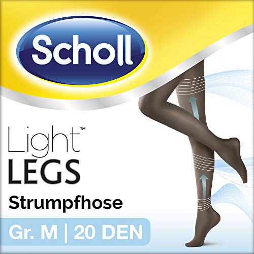Preisvergleich Produktbild Scholl Light Legs Strumpfhose - Damen-Strumpfhose mit Kompressionsfunktion und Anti-Laufmaschen-Technologie - 1 Paar, 20 DEN, schwarz, M