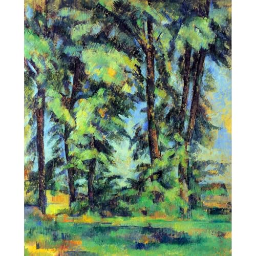 Hauts arbres dans le Jas de Bouffan Cézanne grande toile murale pour créer un intérieur cosy