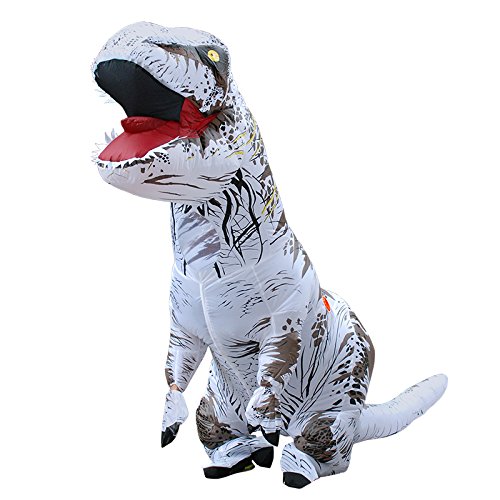 JASHKE Costume da Dinosauro Gonfiabile per Adulto Costume Gonfiabile T-Rex Costumi di Carnevale di Halloween per Adulti