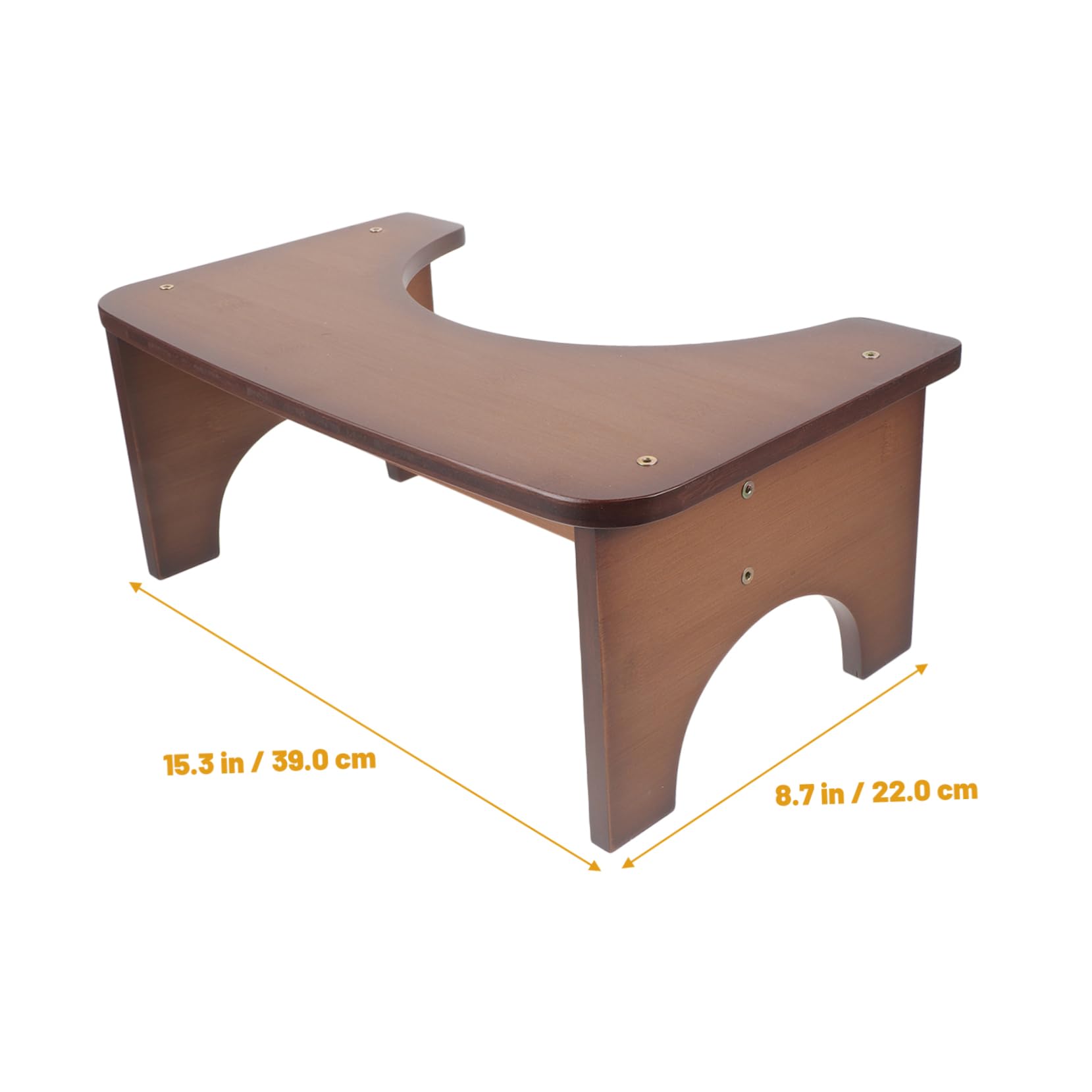 Sgabello Bagno in Bambù per Toilette, Pedana Robusta Domestica | Design Semplice ed Elegante, Uso Multi-funzione, Comodo Supporto per Postura Durante L’uso Quotidiano