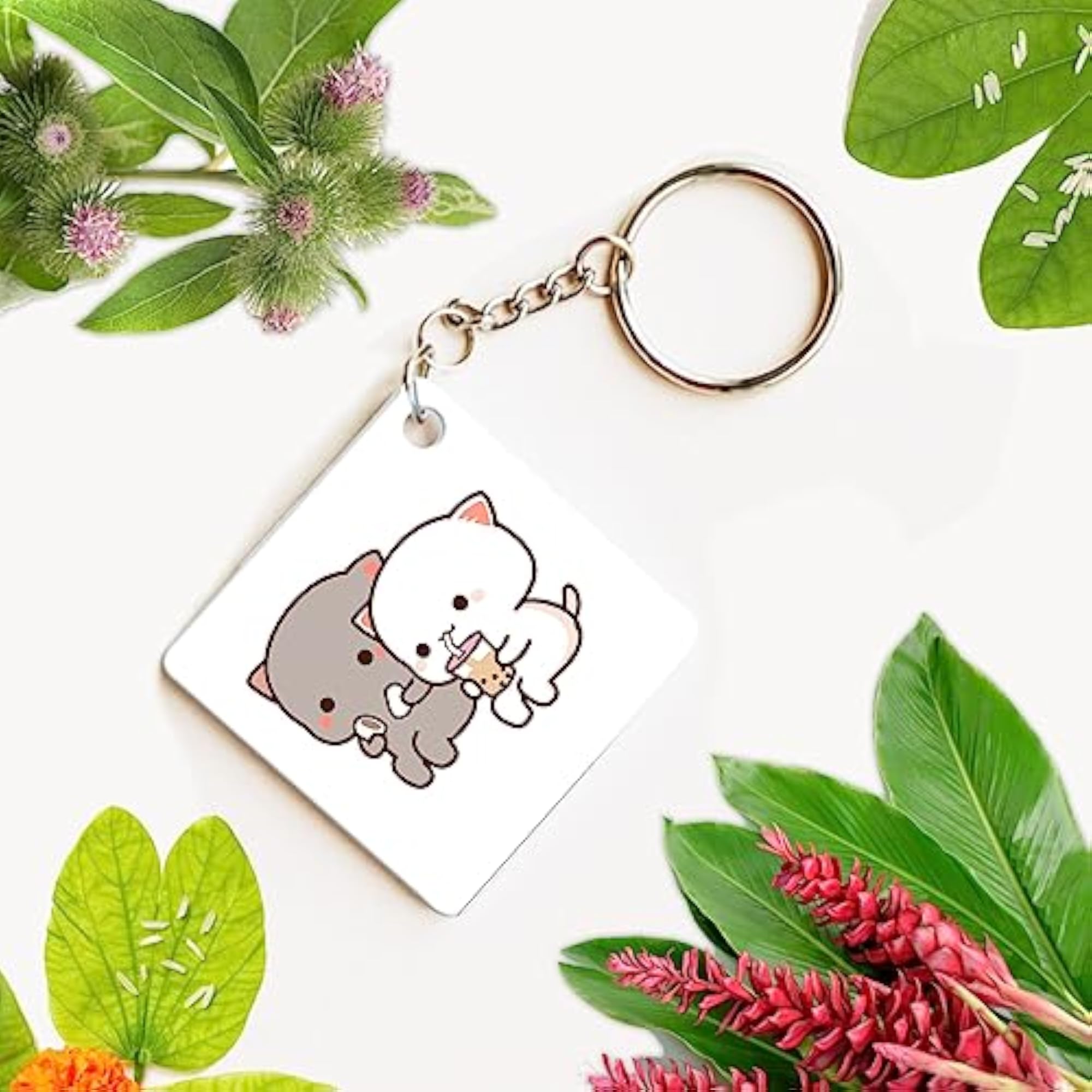 Foam Printed Cushion Cover & Keychain Gift Set