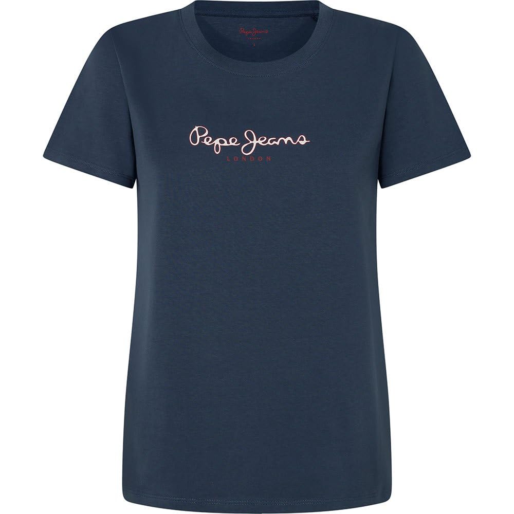 Pepe Jeans Women's Fiore, T-Shirt, Blue, M