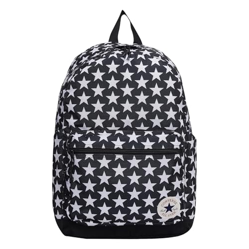 CONVERSE PATTERNED GO 2 BACKPACK A49   CONVERSE BLACK AND WHITE STARS One Size