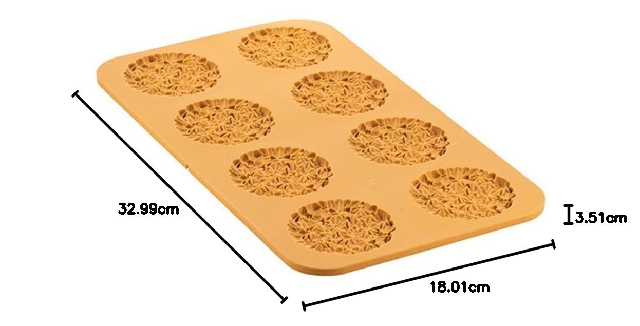 silikomart Naturae HerbeTTA 43 Moule en silicone 8 cavités Foglioline