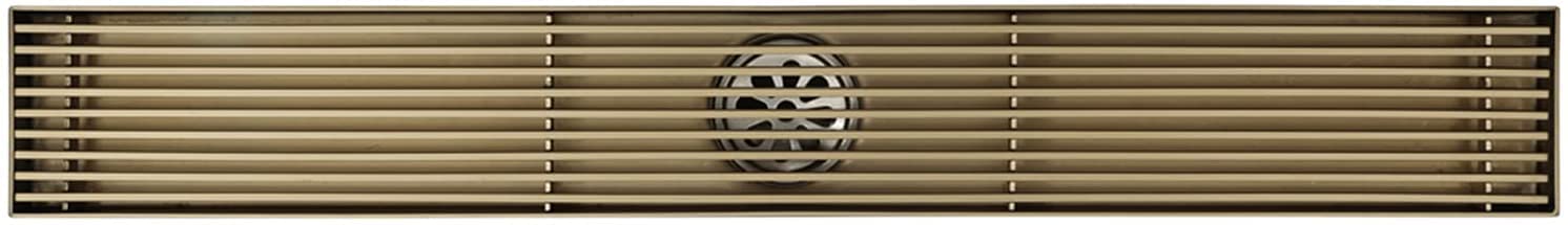 Linear shower drain, Shower Floor Drain，Linear Drain, Stainless Steel Rectangle(Bronze)