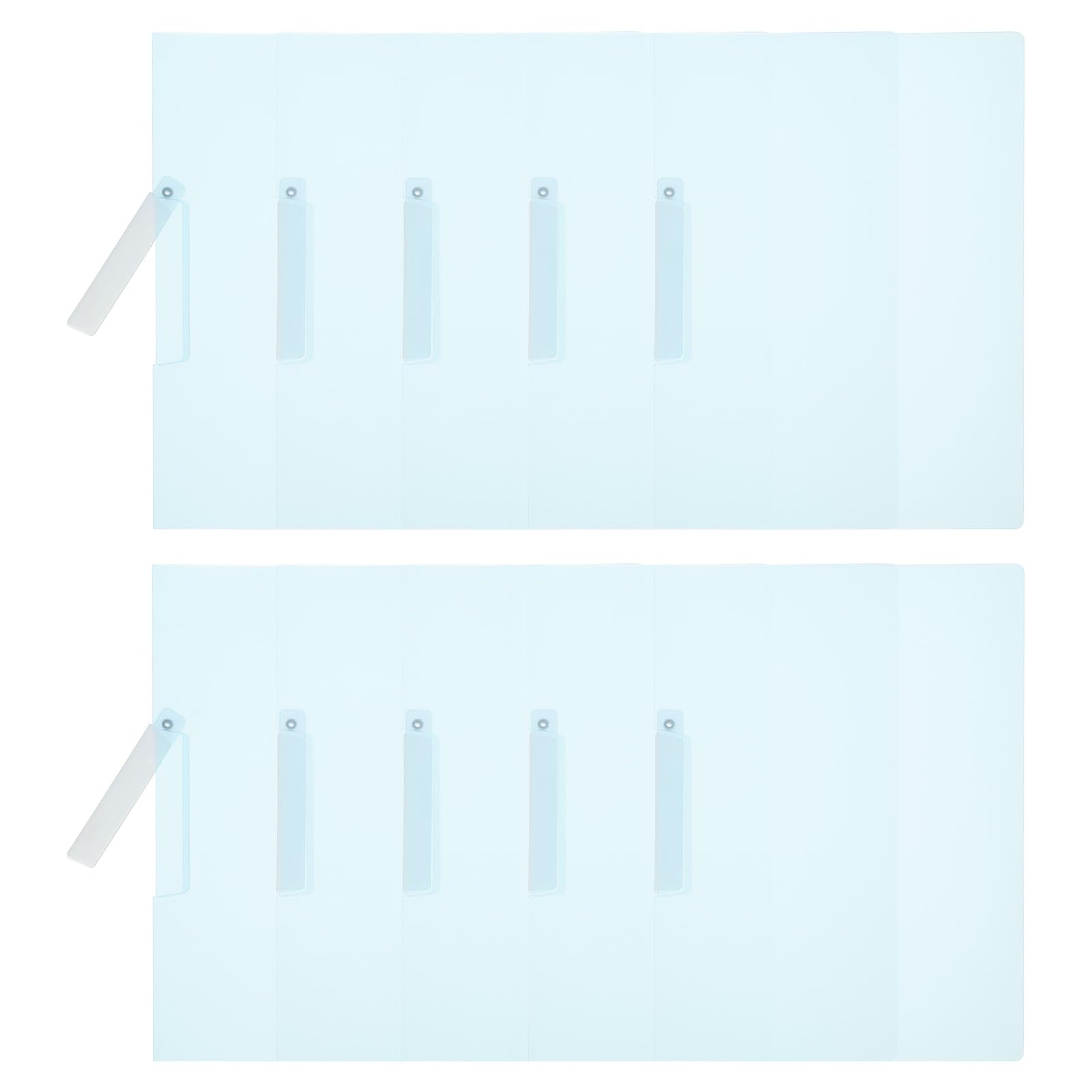 PATIKIL Plastic Folders with Mid-Side Swing Clip