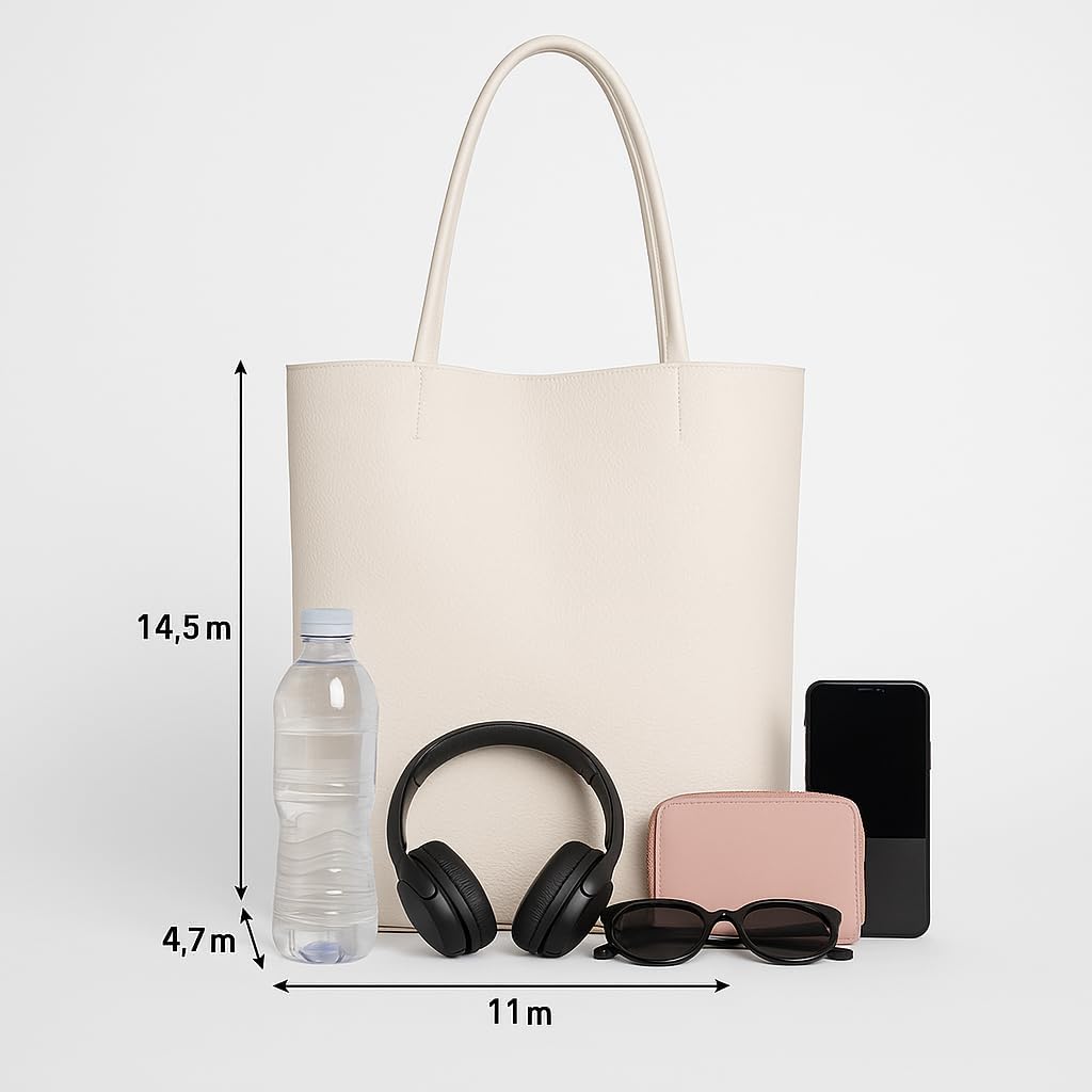 Genuine Leather Made in Italy Handbag for Daily Use with a strap and a small internal pocket. - Image 9