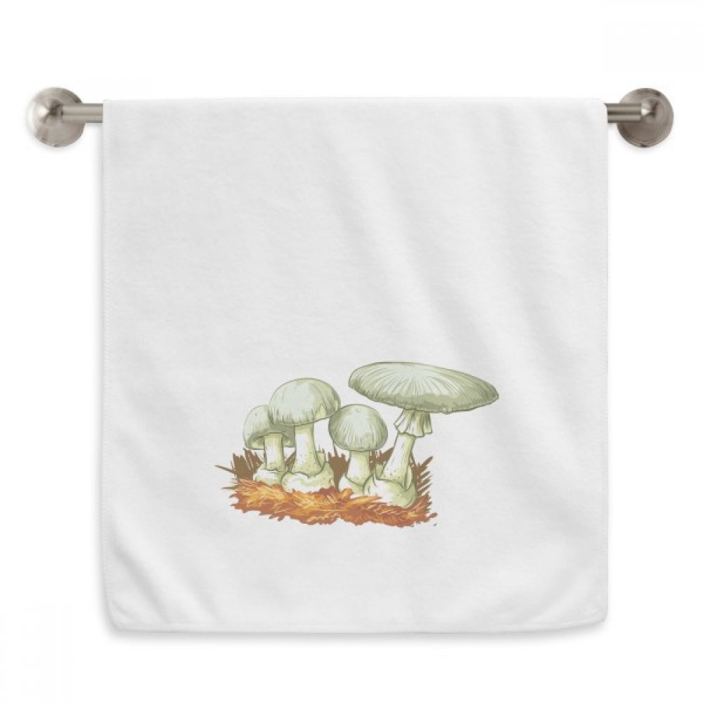 Serviette débarbouillette moelleuse et absorbante motif champignon