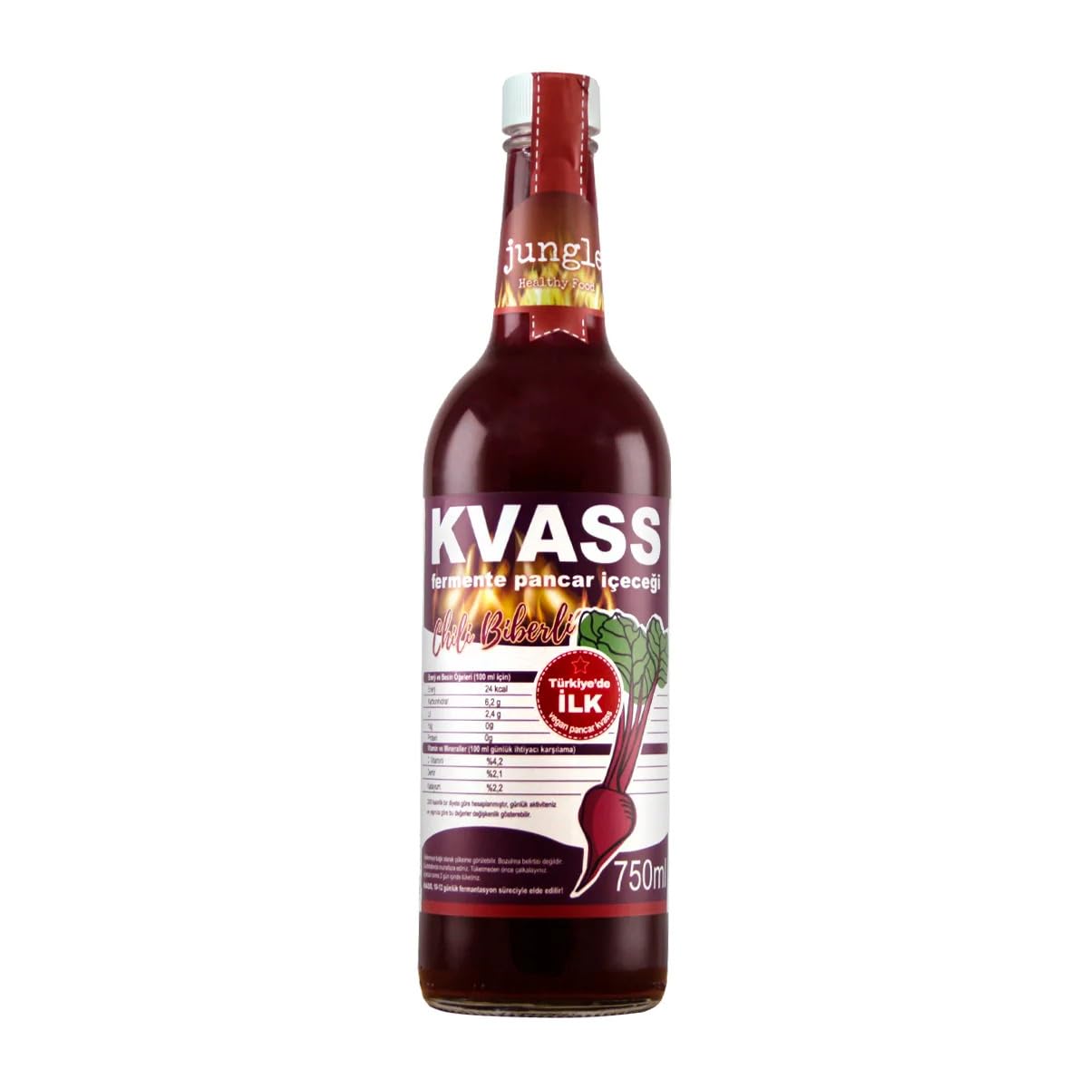 Jungle Healthy Food Acılı Pancar Kvass 750 mililitre