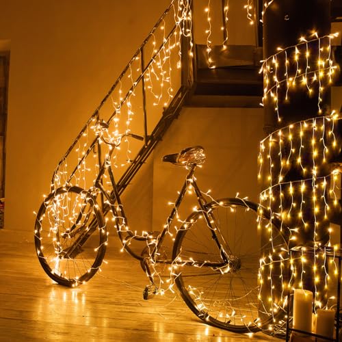 Nielfoi BG-CL3M3-306L01 Icicle Lights Outdoor - 33Ft Christmas Lights thumb #6
