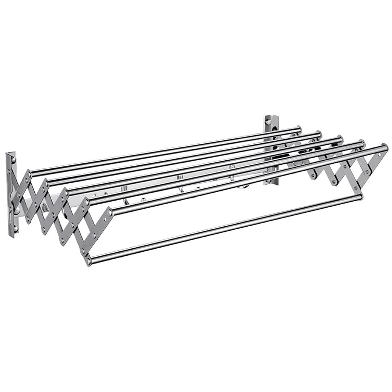 asdchZen Laundry Drying Rack Clothing Foldable Wall Mounted Retractable Drying Rack Clothing Foldable 40Lbs Capacity Folding Clothes Airer Towel Rail For Laundry Room Bathroom Sta,Onecolor-70cm