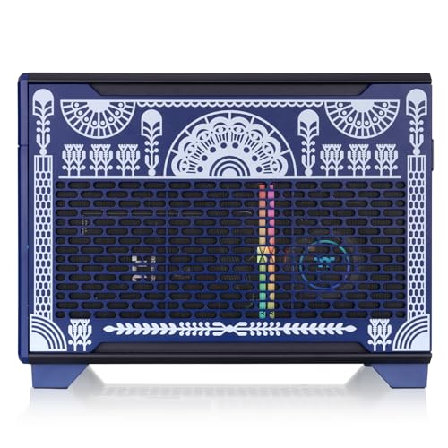 Image of Thermaltake TR100 Koralie Edition; mITX Support; 18.9 Liters; PCIe 4.0 Riser Cable Included; 360mm GPU Clearance; 280mm Radiator Support; Removable PCIe Bracket; Cobalt Blue; CA-11A-00SPNN-AR