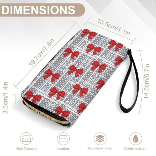 Portable Rope Printed Wallet for Women, Multi-layer Inner, Water-resistant, Ideal for Holiday, Archery Bow Hunting Us Flag2