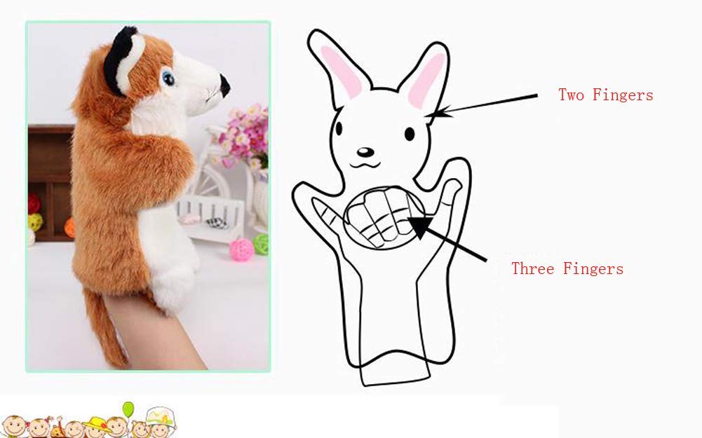 Amazon.co.jp: KOSSJAAアニマル パペット ぬいぐるみ 人形 動物