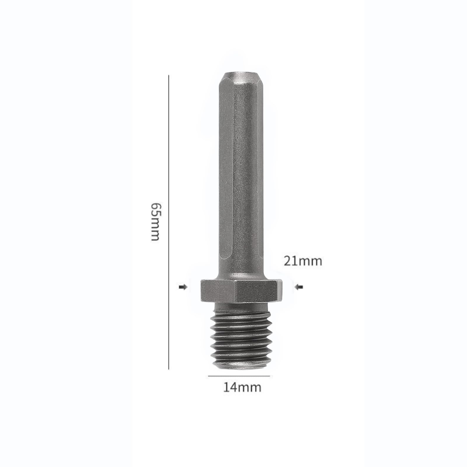 Adattatori M14 Filettatura Esterna per Punte Diamantate Triangle Esagonali 2 Pezzi
