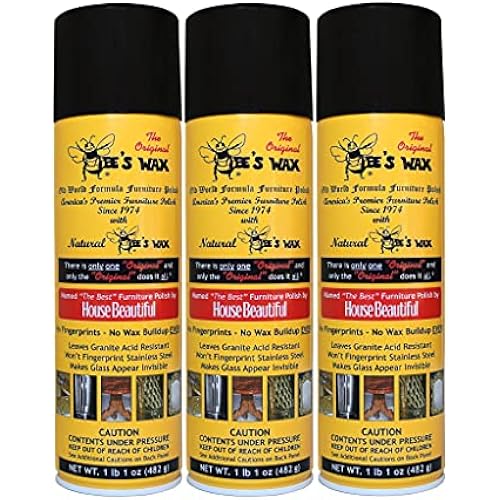 The Original Bee's Wax Old World Formula Furniture Polish - 3 Pack