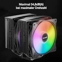 be quiet! Pure Rock Pro 3 LX ARGB Luftkühler, 6 6mm Heatpipes, 250W TDP – Ansicht 5
