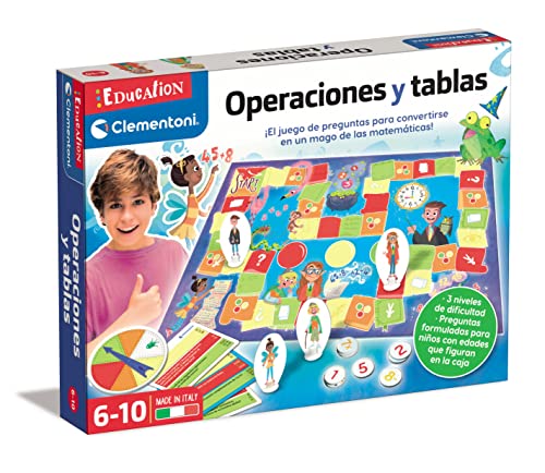 Clementoni Education Clementoni- Operaciones y Tablas Juguete Educativo, Multicolor, Mediano...