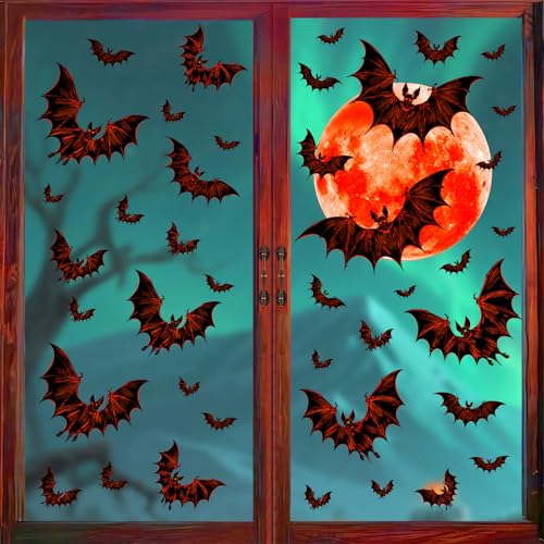 Vinilo Decorativo Murciélagos Halloween 29.97x29.97 cm miniatura 2