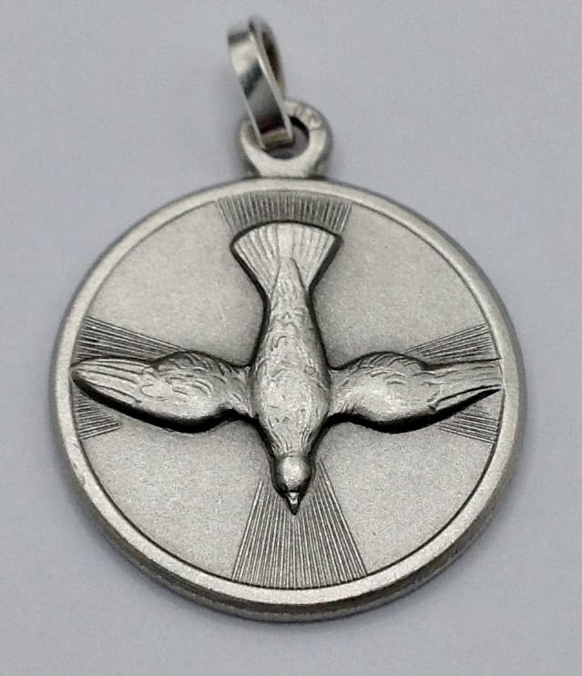 925 STERLING SILVER THE HOLY SPIRIT MEDAL (THE DOVE OF THE HOLY SPIRIT) - THE PATRON SAINTS MEDALS - 100% MADE IN ITALY2