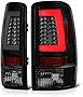 VIPMOTOZ Premium OLED Neon Tube Tail Light Lamp For 2000-2006 Chevy Tahoe Suburban 1500 2500 & GMC Yukon XL - Matte Black Housing, Smoke Lens, Driver and Passenger Side
