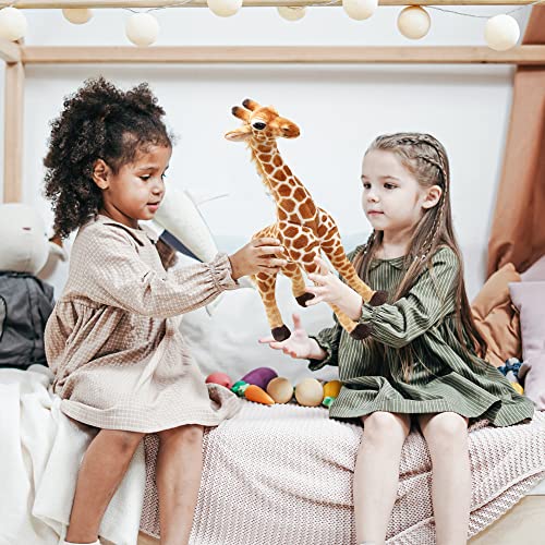 Giraffe Stuffed Animal Lifelike Stuffed Animal Design With Wire-Framed Legs & Soft Posable Neck Giraffe Plush Doll For Boys And Girls’s Birthday (20 Inches) #TOP1