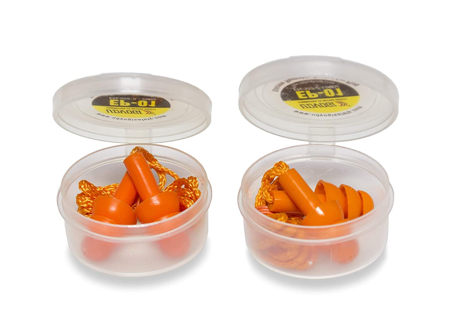 NAT Products Reusable Soft Silicone Noise Reduction Corded Ear Plugs for Sleeping, Meditation, Swimming, (Orange) (3)-picture-10