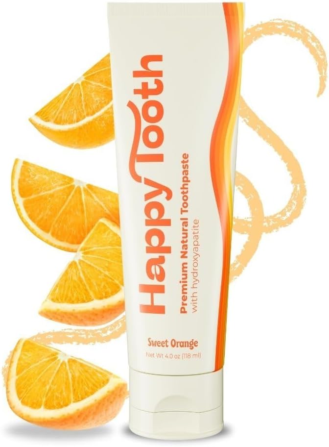 - Hydroxyapatite Toothpaste, Fluoride Free, Natural Whitening for Kids, Toddlers and Adults, SLS Free, Enamel Safe, Dentist Formulated with Clean Ingredients, Sweet Orange Flavor, 4oz