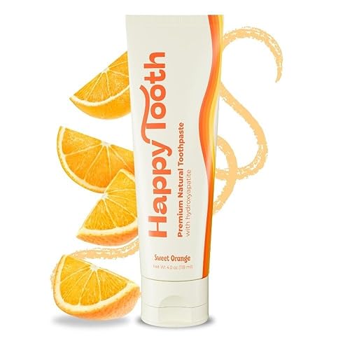 Miniatura 7 de Happy Tooth - Pasta dental de hidroxiapatita, sin flúor, blanqueamiento natural para niños, bebés y adultos, sin SLS, segura para el esmalte,