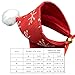 Uitndvyte Christmas Pet Snowflake Pattern Hat with Adjustable Chin Rope Pet Scarf Lovely Dogs Cat Colorful Saliva Towel