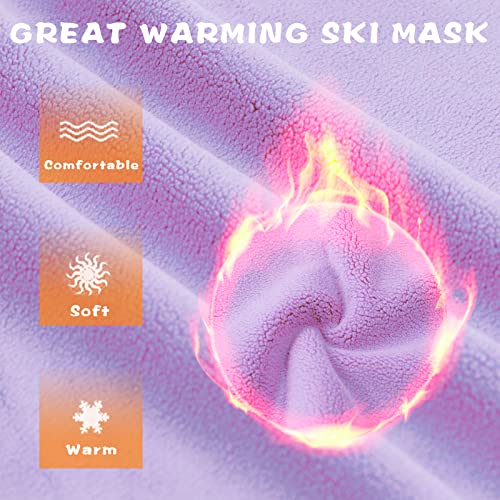 Kids Balaclava Windproof Ski Mask Hood Face Mask Neck Warmer for Cold Weather, Winter Hat for Boys Girls3