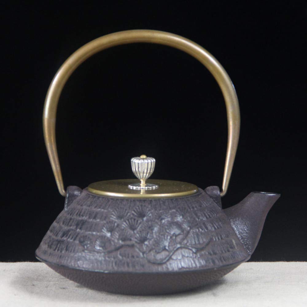 iron teapot with infuserIron kettle, cast iron tea, boiling water, household handmade pig iron teapot, health tea set