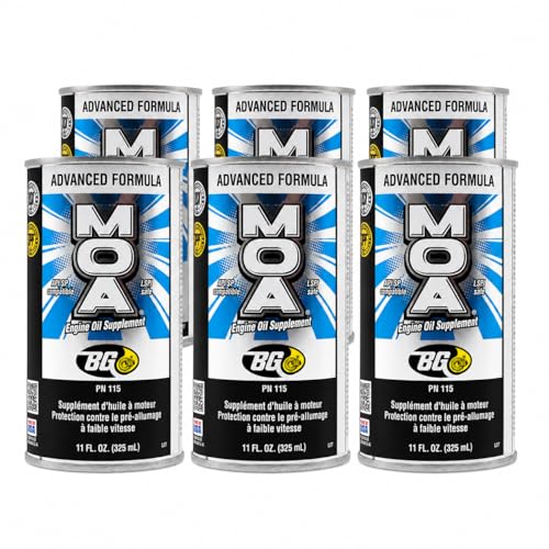 BG Advanced Formula MOA PN 115 Motor Oil Additive Engine Oil Supplement 11 fl oz Cans Pack of 6