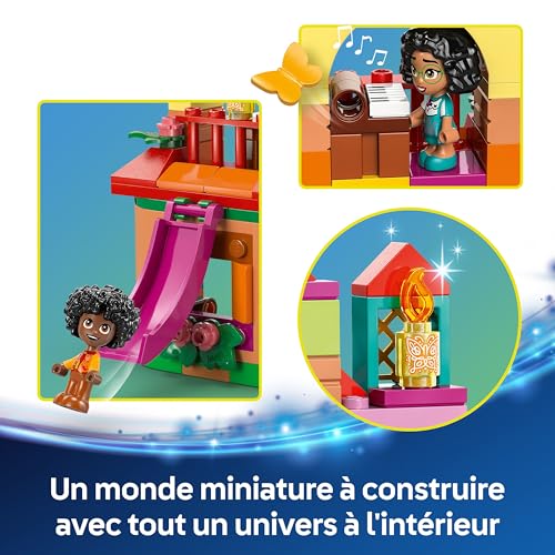 LEGO ǀ Disney La Maison d’Encanto Miniature - Jouet de Construction avec Princesse Mirabel & Antonio Madrigal, 1 Figurine de Capybara & Accessoires Dont 1 Clé - Cadeau pour Fille dès 5 Ans 43261