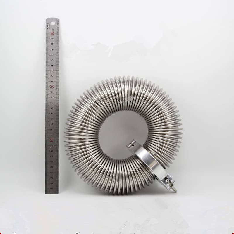 Manguera Flexible Zion KF-50, tubo de fuelle corrugado al vacío de acero inoxidable, 100-1000mm, 1 ud.(KF50-1000mm 1Pc)