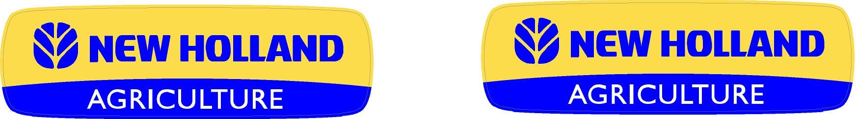 Pure Print CutPack of 2 Tractor Stickers – 14 x 4 cm Suitable for New Holland – Ideal for Farmers, Farmers, Tractors, Bulldog & Combine Harvesters