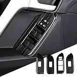 RONGSEN for Toyota Land Cruiser Prado 150 2010-2023 2020 2021 2022 Interior Door Button Control Panel Decorative Modification Accessories (Black)