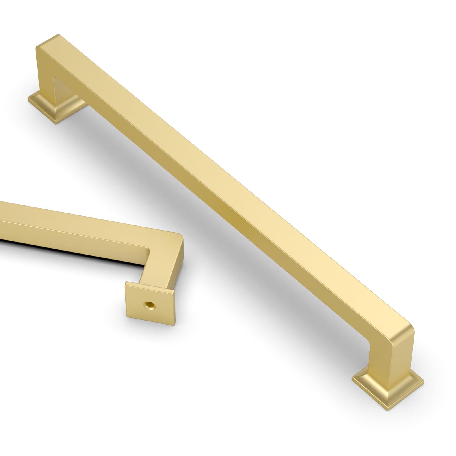 Asidrama 10 Pack 7 Inch(177mm) Gold Kitchen Cabinet Handles, Cabinet Pulls Kitchen Cabinet Hardware Cupboard Handles Drawer Pulls — image 1