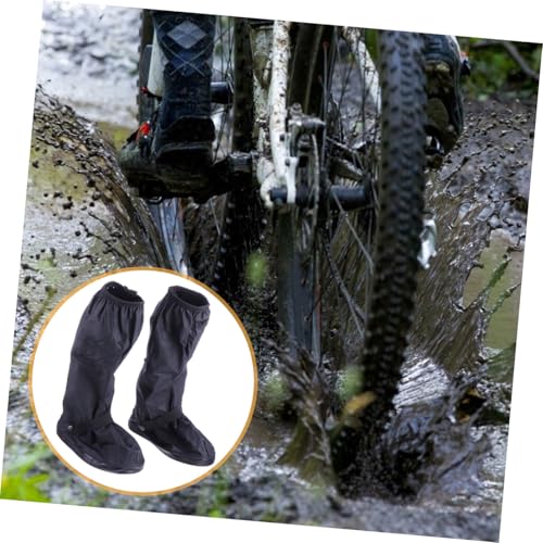 Cubrezapatos Ciclismo Impermeable Negro miniatura 4