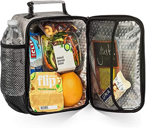 Image of Fulminare Polypropylene Lunch Boxes for Adults - 1300 ML Lunch Box for Kids, with Spoon & Fork - Durable Perfect Size for On-The-Go Meal, BPA-Free & Food-Safe Insulated Lunch Bag (Lunch Bag Grey)
