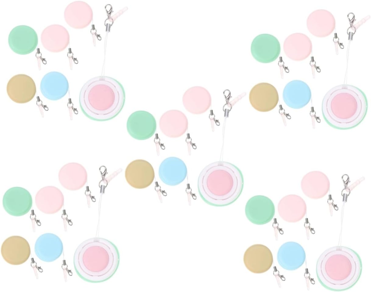 Healifty 30pcs Mobile Screen Cleaner and Eyeglasses Cleaning Cloth Macaron Design Compact and Portable for Dust Fingerprints and Stains Removal